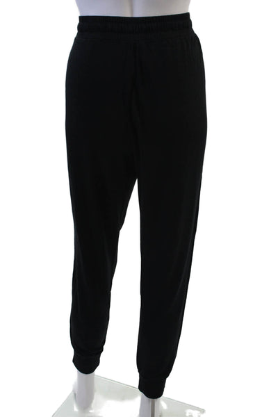 Splendid Unisex Jogger Sweatpants Black Modal Spandex Drawstring Size XL