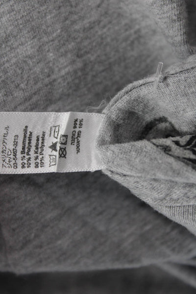 Libertine Unisex Pullover Sweatshirts Gray Skull Graphic Crew Neck Size XL