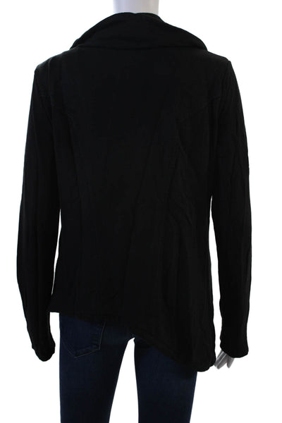 Helmut Lang Women Black Motorcycle Jacket Zip Biker Size L