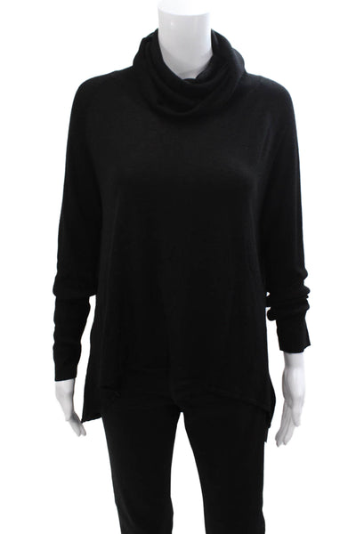 Adam Adam Lippes Unisex Pullover Turtleneck Black Bamboo Cashmere Size L