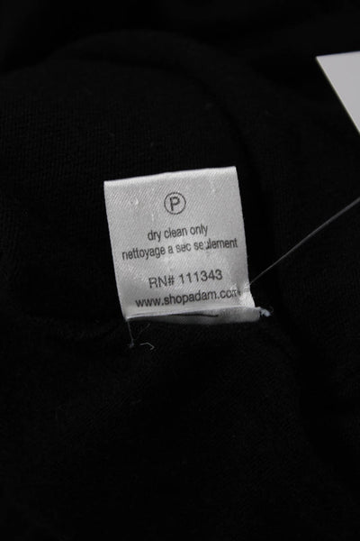 Adam Adam Lippes Unisex Pullover Turtleneck Black Bamboo Cashmere Size L
