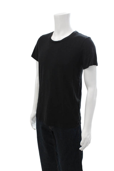 Rag & Bone Jean Mens Black Cotton Crew Neck Short Sleeve T-Shirt Size M