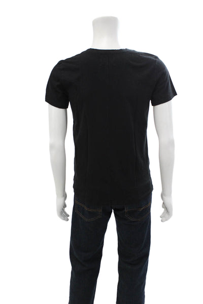 Rag & Bone Jean Mens Black Cotton Crew Neck Short Sleeve T-Shirt Size M