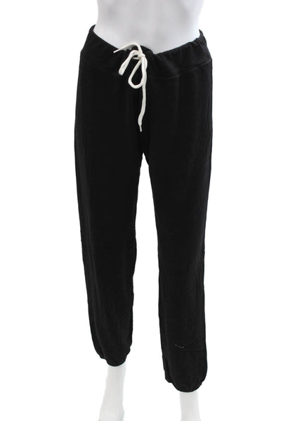 Monrow Unisex Black Jogger Sweatpants Drawstring Size L