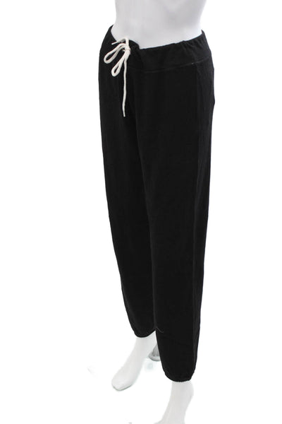 Monrow Unisex Black Jogger Sweatpants Drawstring Size L