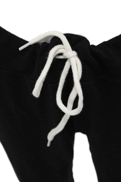 Monrow Unisex Black Jogger Sweatpants Drawstring Size L