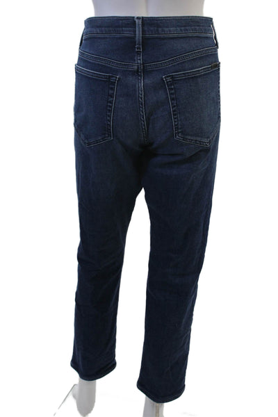 Joes Unisex Mom Cropped Dark Blue Jeans Mid Rise Button Inseam 29 Size 32