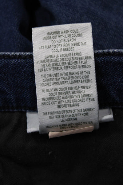 Joes Unisex Mom Cropped Dark Blue Jeans Mid Rise Button Inseam 29 Size 32
