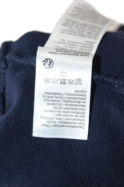 Lacoste Mens Pullover Dark Blue Crewneck Longsleeve Cotton Size L