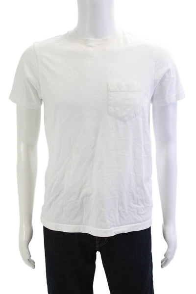 Brooks Brothers Mens White Supima Cotton Crew Neck T-Shirt Size S
