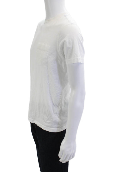 Brooks Brothers Mens White Supima Cotton Crew Neck T-Shirt Size S