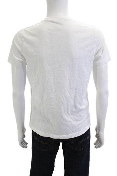 Brooks Brothers Mens White Supima Cotton Crew Neck T-Shirt Size S