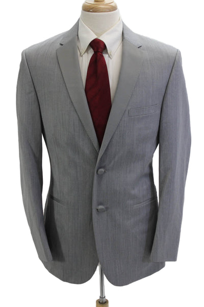 Michael Kors Mens 2-Piece Gray 100% Wool Suit Jacket Button Long Sleeve Size 40