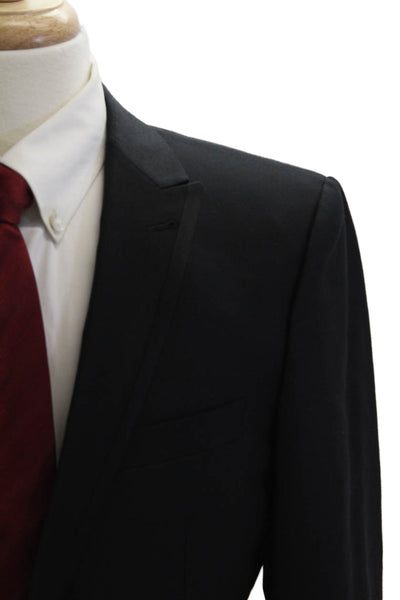 Joseph Abboud Mens Tuxedo Jacket Black Wool Button Size 40