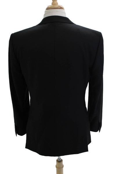 Joseph Abboud Mens Tuxedo Jacket Black Wool Button Size 40