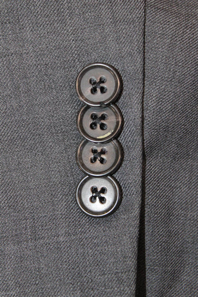 Ted Baker London Mens 2 Piece Dark Gray Wool Suit Jacket Size 40