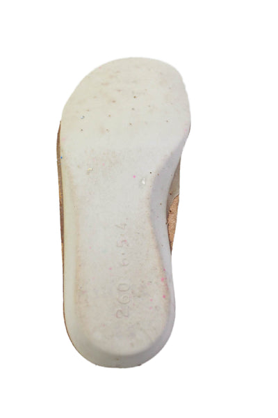 Golden Goose Deluxe Brand Childrens Girls Sequined Sneakers Silver Size 23