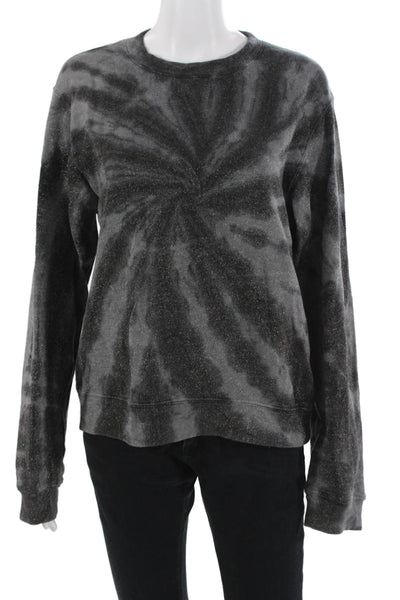 R+A Unisex Dark Gray Pullover Sweatshirt 100% Cotton Crew Neck Size S