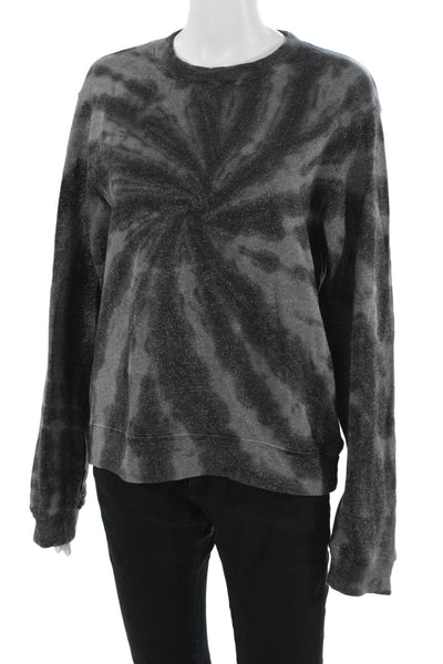 R+A Unisex Dark Gray Pullover Sweatshirt 100% Cotton Crew Neck Size S