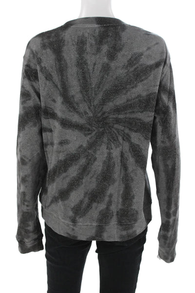 R+A Unisex Dark Gray Pullover Sweatshirt 100% Cotton Crew Neck Size S