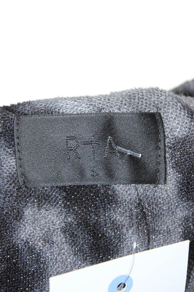R+A Unisex Dark Gray Pullover Sweatshirt 100% Cotton Crew Neck Size S