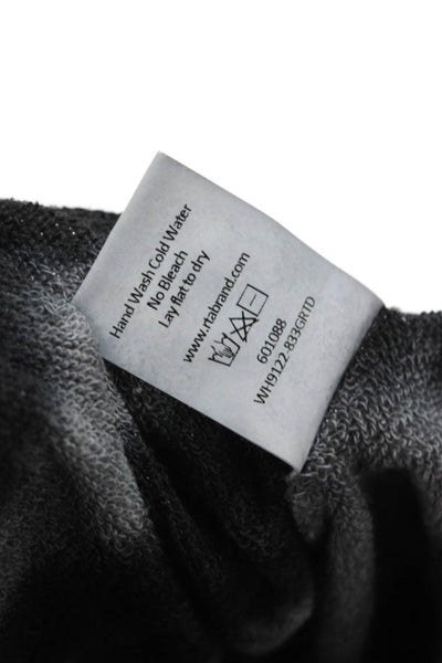 R+A Unisex Dark Gray Pullover Sweatshirt 100% Cotton Crew Neck Size S