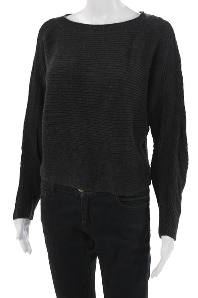 Le Ore Unisex Black Classic Pullover Wool Blend Sweater Size S