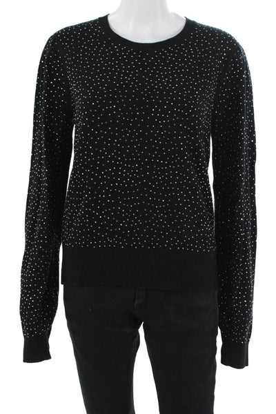 Generation Love Unisex Pullover Sweater Black Crystal Wool Cashmere Size S