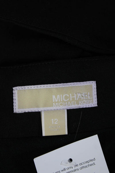 Michael Michael Kors Women Black Straight Pencil Skirt Short Size 12