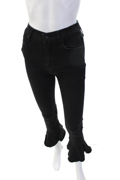 Mother Women Black Flared Jeans Size 25