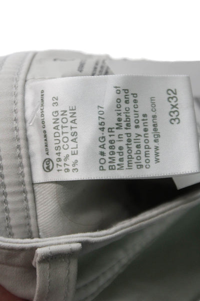 AG Mens Chinos Gray Button Size 33