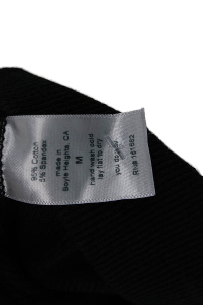 Perfect White Tee Womens Basic Black Sleeveless Round Neck Tank Size M