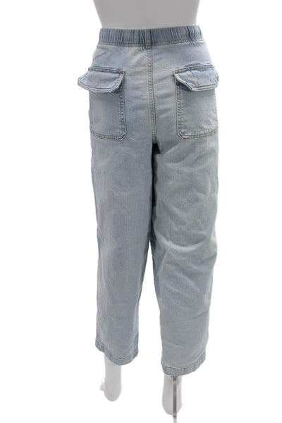 Banana Republic Unisex Cropped Jogger Pants Light Blue Size M