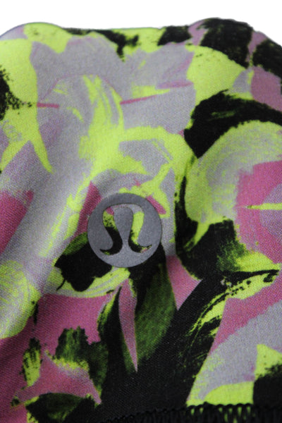Lululemon Womens Black Floral Nylon Blend Skort Size 2