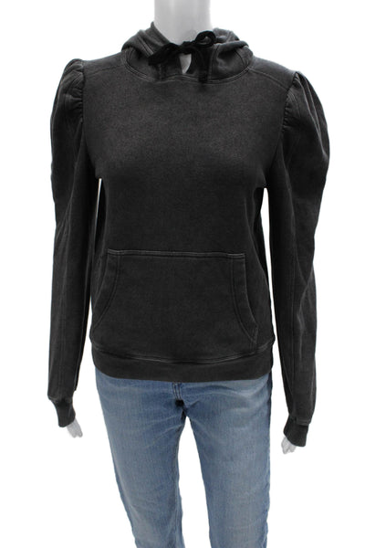 Generation Love Womens Pullover Hoodies Dark Gray Drawstring Size 2XS
