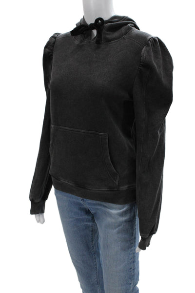 Generation Love Womens Pullover Hoodies Dark Gray Drawstring Size 2XS