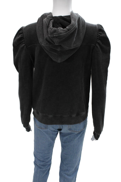 Generation Love Womens Pullover Hoodies Dark Gray Drawstring Size 2XS