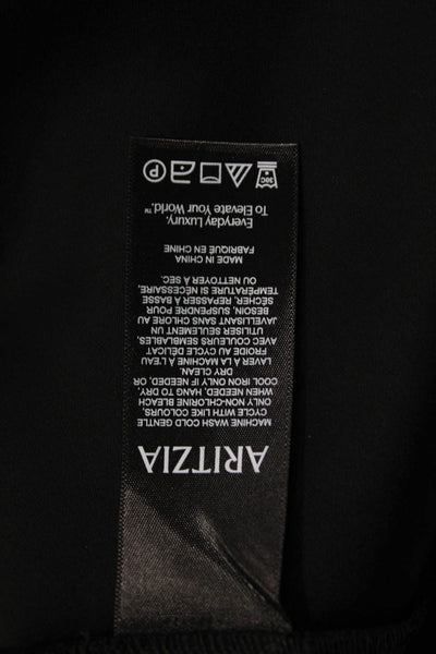 Wilfred Womens Black Maxi Skirt Triacetate Polyester Long Size M
