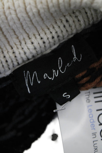 Marled Unisex Fair Isle Collared Pullover Sweater Beige Size S