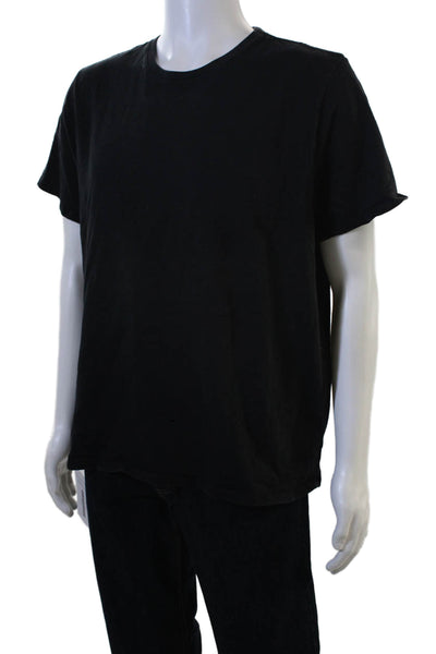 Vince Mens Black Cotton Crew Neck Short Sleeve T-Shirt Size L