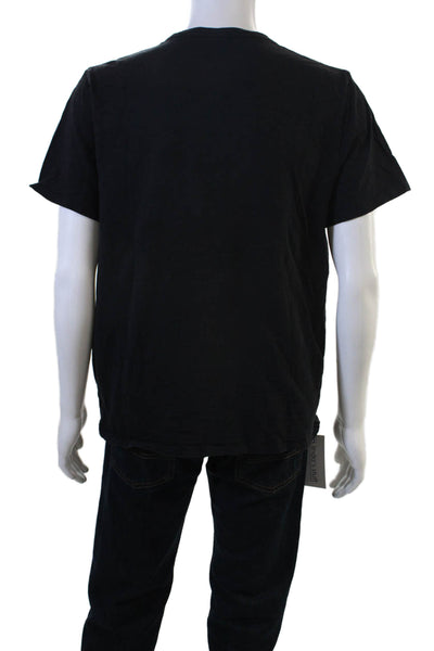 Vince Mens Black Cotton Crew Neck Short Sleeve T-Shirt Size L
