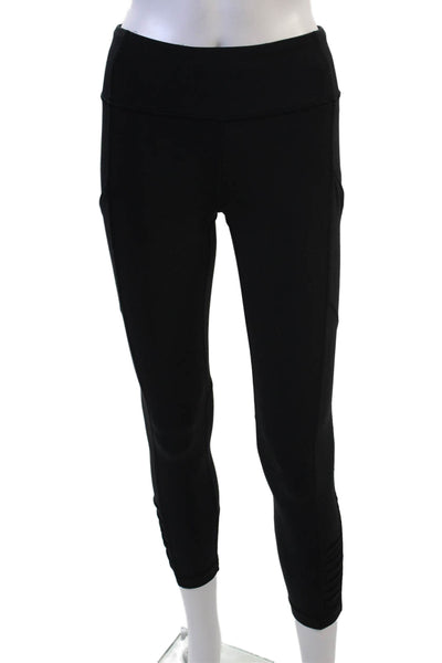 Lululemon Women Black Ankle Leggings Nylon Blend Size 4