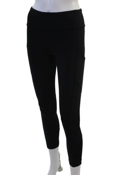 Lululemon Women Black Ankle Leggings Nylon Blend Size 4