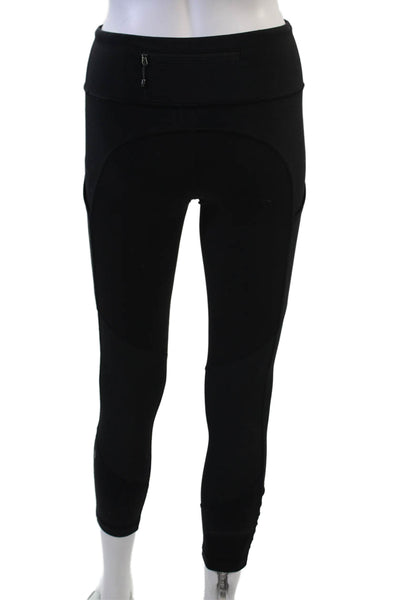 Lululemon Women Black Ankle Leggings Nylon Blend Size 4