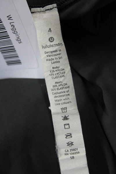 Lululemon Women Black Camouflage Ankle Leggings Size 4
