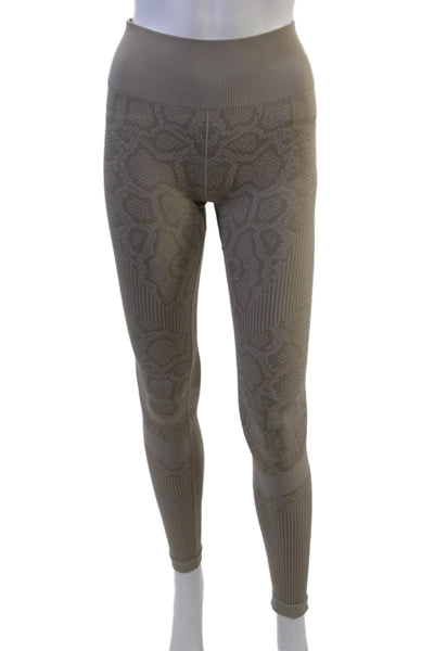Varley Women Ankle Jeggings Beige Snake Print Size S