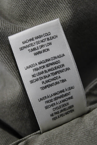 KUT from the Kloth Women Cropped Cargo Pants Dark Gray Cotton High Rise Size 00