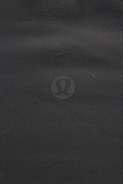 Lululemon Womens Ankle Leggings Dark Gray Nylon Blend Zip Size 6