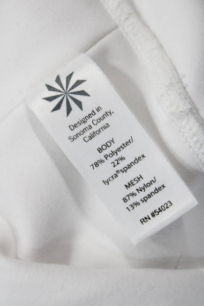 Athleta Women Ankle Leggings White 78% Polyester 22% Lycra Size XS