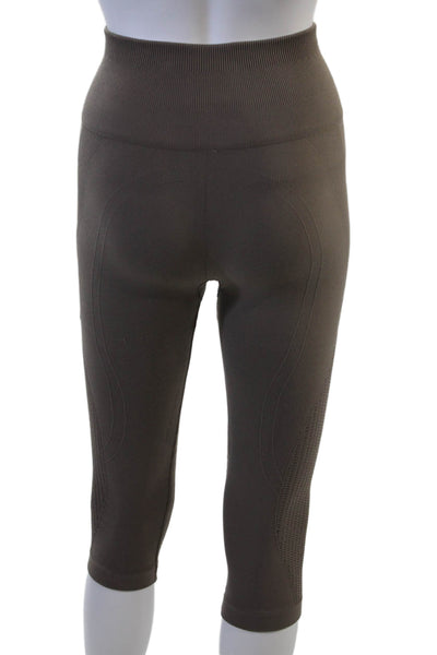 Lululemon Womens Brown Capri Leggings Nylon Blend Size 4